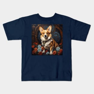 Corgi Filigree Kids T-Shirt